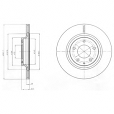 BG4182 DELPHI Тормозной диск