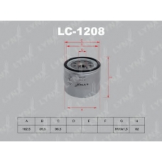 LC-1208 LYNX Фильтр масляный
