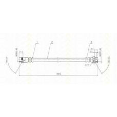 8150 28340 TRISCAN Тормозной шланг