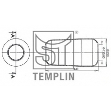 04.060.6006.610 TEMPLIN Кожух пневматической рессоры