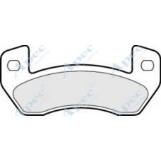 PAD1497 APEC Комплект тормозных колодок, дисковый тормоз