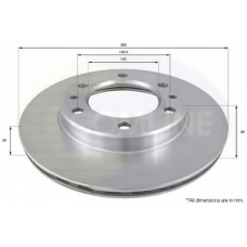 ADC0158V COMLINE Тормозной диск