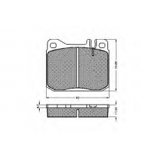30151 SPIDAN Комплект тормозных колодок, дисковый тормоз