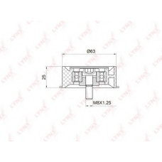 PB-3024 LYNX Ролик ремня грм opel 1.4,1.6l