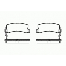 0214 04 KAWE Комплект тормозных колодок, дисковый тормоз