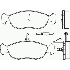 P 61 054 BREMBO Комплект тормозных колодок, дисковый тормоз