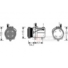0600K059 VAN WEZEL Компрессор, кондиционер