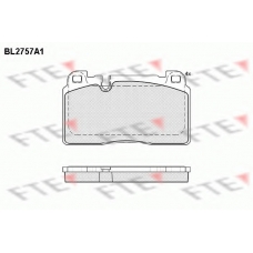 BL2757A1 FTE Комплект тормозных колодок, дисковый тормоз