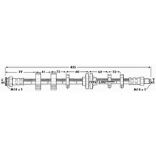 FBH6645 FIRST LINE Тормозной шланг