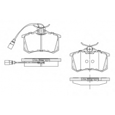 1850.0058204 KSM-KOSHIMO Комплект тормозных колодок, дисковый тормоз