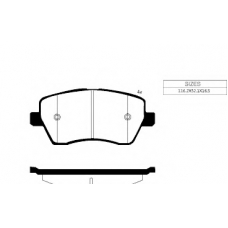 1082 F Goodwill Комплект тормозных колодок, дисковый тормоз