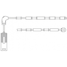 WS0192A KAWE Сигнализатор, износ тормозных колодок