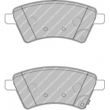 FDB1875 FERODO Комплект тормозных колодок, дисковый тормоз