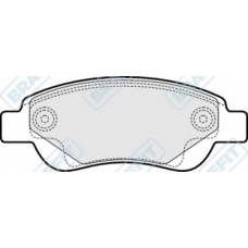 PD3087 APEC Комплект тормозных колодок, дисковый тормоз