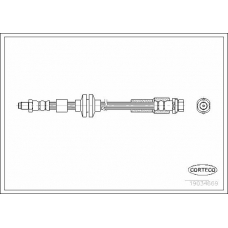19034669 CORTECO Тормозной шланг