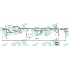 C0481B LPR Трос, стояночная тормозная система