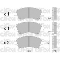822-446-0 CIFAM Комплект тормозных колодок, дисковый тормоз