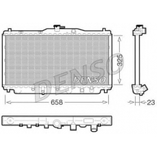 DRM40001 DENSO Радиатор, охлаждение двигателя