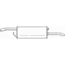 26653 SIGAM Глушитель выхлопных газов конечный
