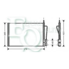 CO0267 EQUAL QUALITY Конденсатор, кондиционер