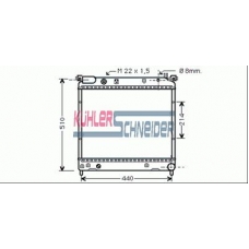 2203601 KUHLER SCHNEIDER Радиатор, охлаждение двигател
