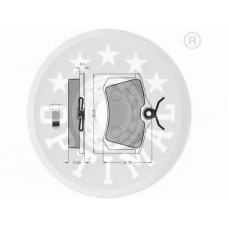 10120 OPTIMAL Комплект тормозных колодок, дисковый тормоз