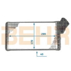 9101364 BEHR Heater core