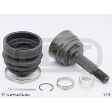 743 CDX Шарнирный комплект, приводной вал