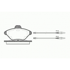 0439 04 KAWE Комплект тормозных колодок, дисковый тормоз