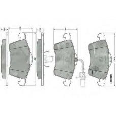 GDB1391 TRW Комплект тормозных колодок, дисковый тормоз