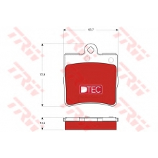 GDB1545DTE TRW Комплект тормозных колодок, дисковый тормоз