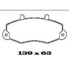 BL1325A1 FTE Комплект тормозных колодок, дисковый тормоз