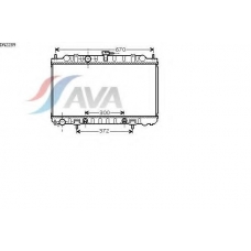 DN2289 AVA Радиатор, охлаждение двигателя