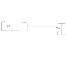 WS0196A KAWE Сигнализатор, износ тормозных колодок