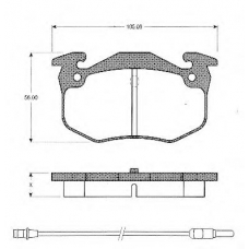 BLF1000 QUINTON HAZELL Комплект тормозных колодок, дисковый тормоз