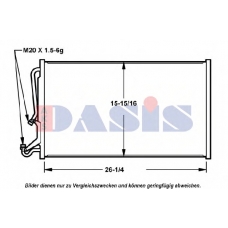 522590N AKS DASIS Конденсатор, кондиционер
