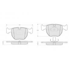 PF1323 PROCODIS FRANCE Комплект тормозных колодок, дисковый тормоз