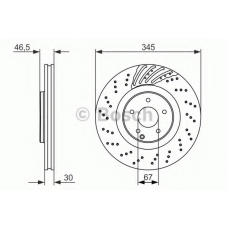0 986 479 651 BOSCH Тормозной диск