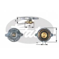 RC119 GATES Крышка, радиатор