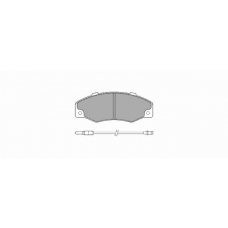 340 SIMER Комплект тормозных колодок, дисковый тормоз