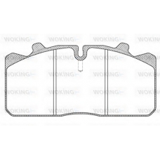 JSA 7583.10 WOKING Комплект тормозных колодок, дисковый тормоз