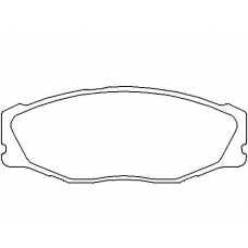 MDB2235 MINTEX Комплект тормозных колодок, дисковый тормоз