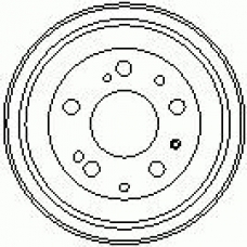 7D0255 KAWE Тормозной барабан