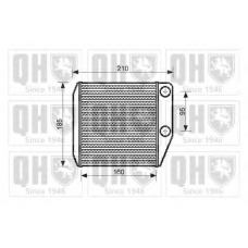 QHR2200 QUINTON HAZELL Теплообменник, отопление салона