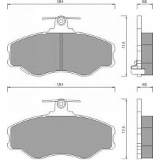 AC638381D AC Delco Комплект тормозных колодок, дисковый тормоз