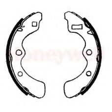 361267B BENDIX Комплект тормозных колодок