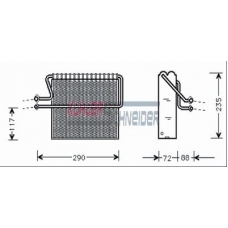 8712501 KUHLER SCHNEIDER Испаритель, кондиционер