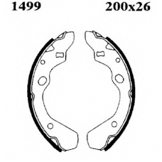 01499 BSF Комплект тормозных колодок