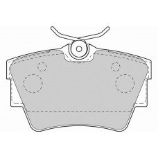 FD6945V NECTO Комплект тормозных колодок, дисковый тормоз