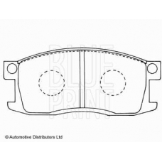 ADH24204 BLUE PRINT Комплект тормозных колодок, дисковый тормоз